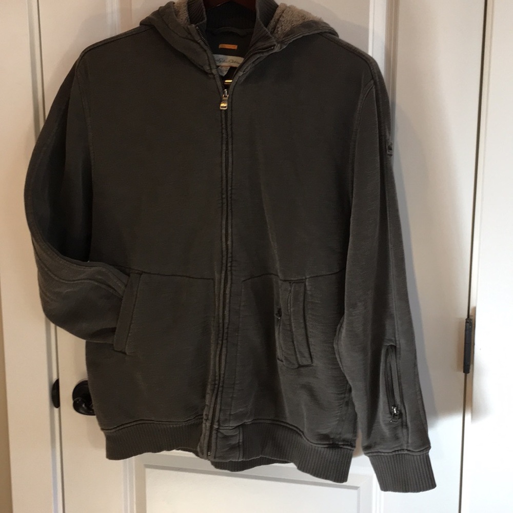 Quiksilver Men's XL fleece lined zip up Hoodie